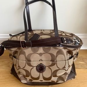 Authentic Coach Large Travel Bag with Crossbody